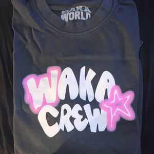 Willito WAKA CREW Black Short Sleeve Tee Size Large